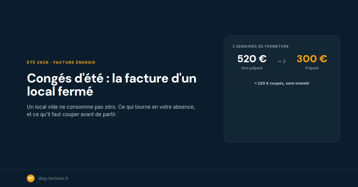 Congés d'été : la facture cachée d'un local professionnel fermé