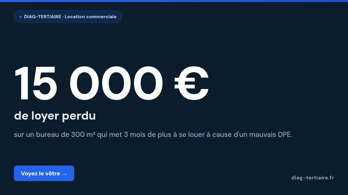 DPE location local commercial 2026 : obligations du bailleur