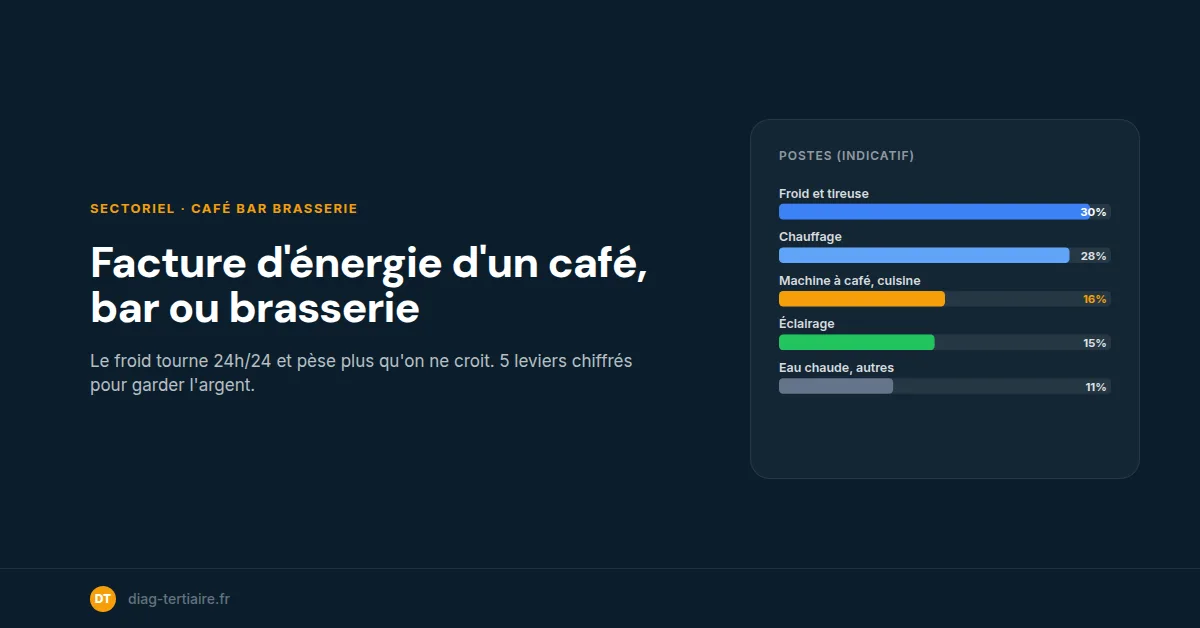 Facture d'énergie d'un café, bar ou brasserie : où part l'argent et comment le garder