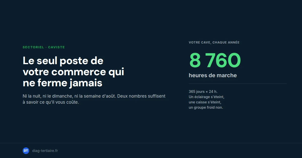 Facture énergie caviste : votre cave tourne 8 760 heures par an