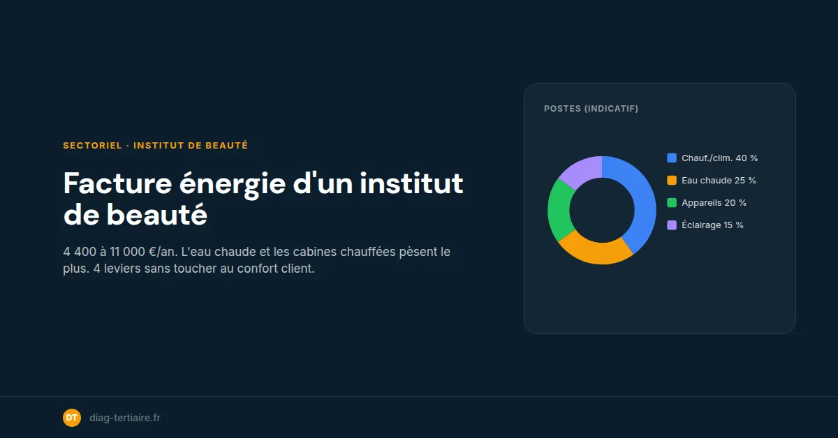 Facture énergie d'un institut de beauté : où partent vos kWh