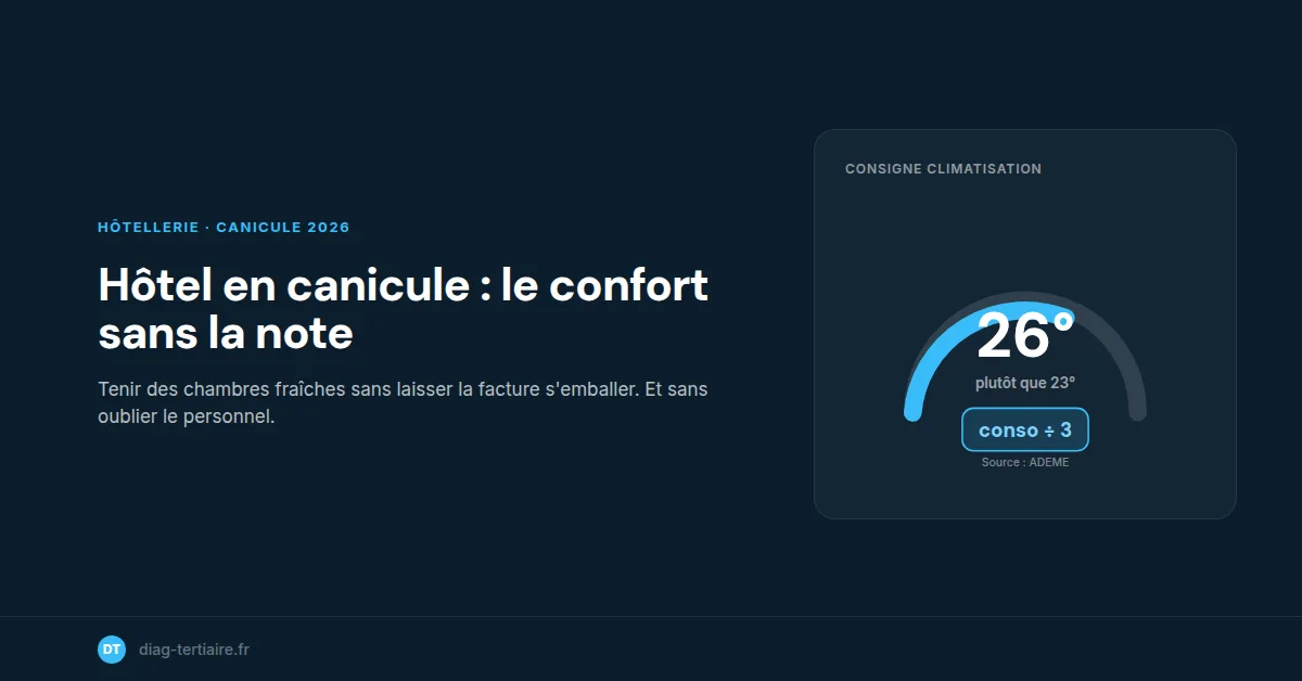 Hôtel en canicule : tenir le confort client sans faire flamber la facture