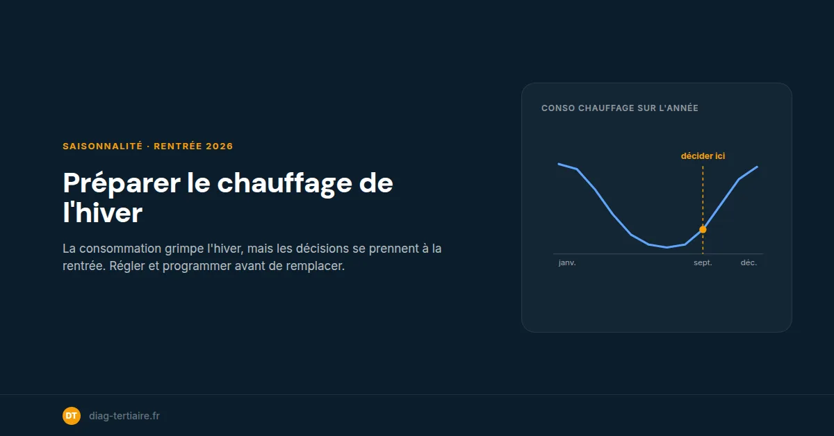 Préparer le chauffage de son local pour l'hiver 2026